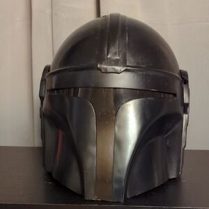 Mandalorian-Style Full Metal Helmet - Matte Black